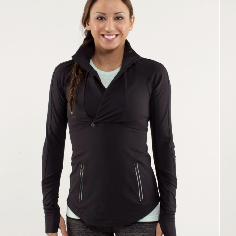 Lululemon Run: Reflect Pullover Black